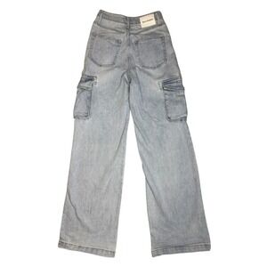 Y2K Juicy Couture Cargo Jeans Wide Leg Baggy Denim Women's Size 27 Streetwear
